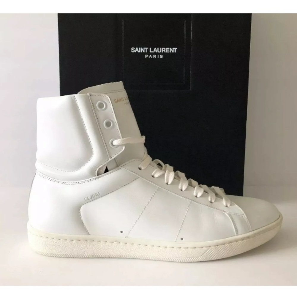 SAINT LAURENT COURT CLASSIC YSL SNEAKERS 40 US 7